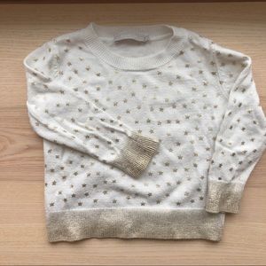 Gold star sweater